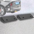 2 Pcs Driveway Curb Ramps, Rubber Wheelchair Ramp Portable Doorway Threshold Ramp, Heavy Duty Loading Ramp Shed Ramps for Cars Warehouse Dock(H 11 CM/4.3')