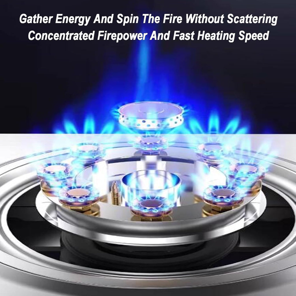 Gas Cooker,Stainless Steel Tabletop gas Stove,5.2kW Single Burner,for Home Restaurant Canteen(NG)
