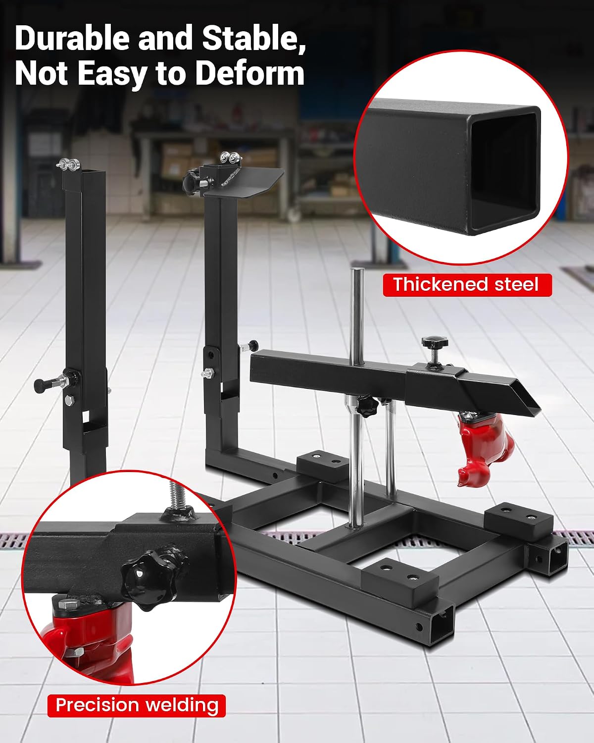 Manual Tire Changer Machine, Portable Tire Mounting & Balancing Machine with Duck Head, Fit for Motorcycles, Lawn Mower, Bike, ATV, UTV, Golf Cart, Electric Bikes