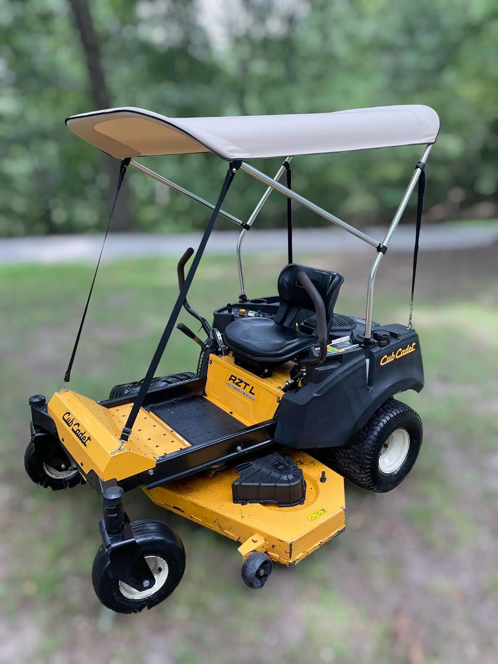 Sun Shade Canopy for Zero Turn Lawn Mower - Fits John Deere, Kubota, Cub Cadet, Troy-Bilt & Other Brands - Reduce Heat and Glare with this Umbrella Canopy for your Zero Turn Mower, Patent Pending