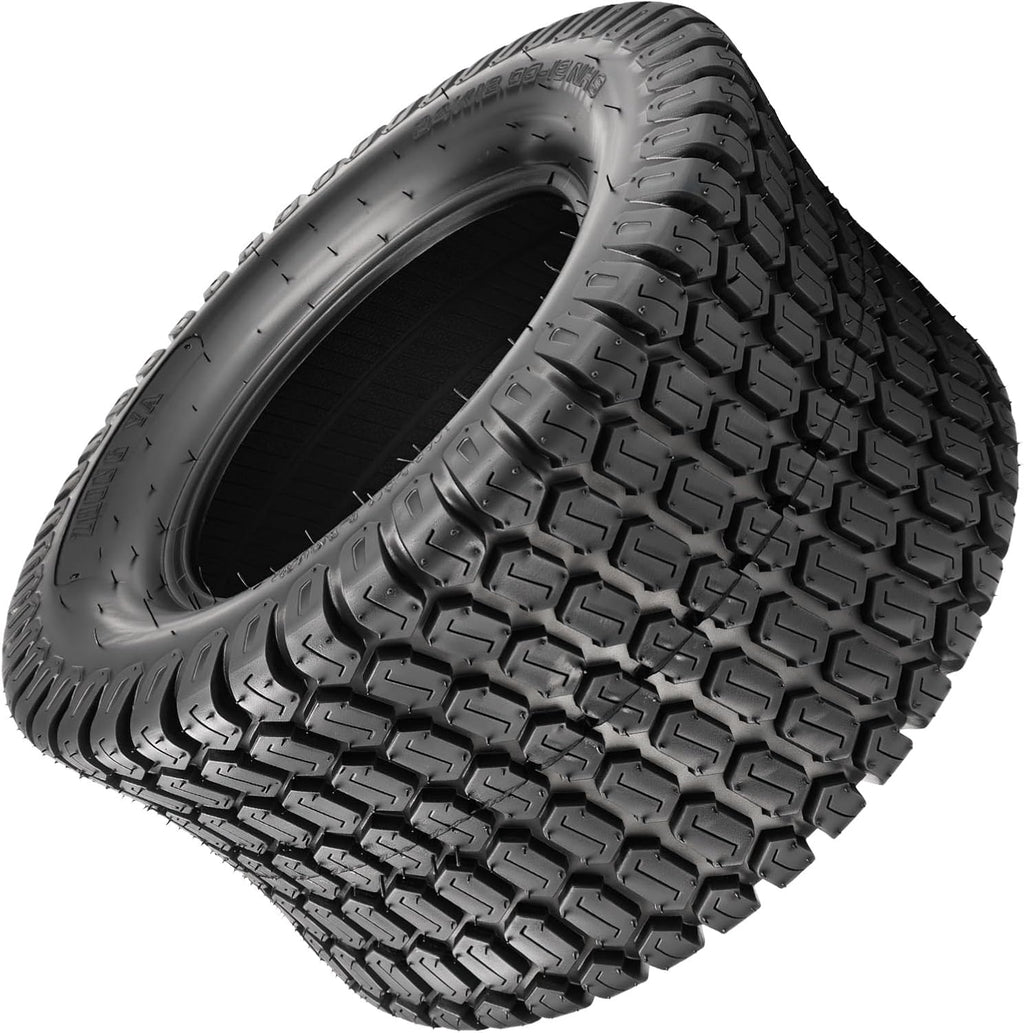 KAX 24x12-12 Lawn Mower Tires,24x12-12 Mud Tires for Off-Road, Golf Carts,4 Ply, 1Pcs,Tubeless Z-160