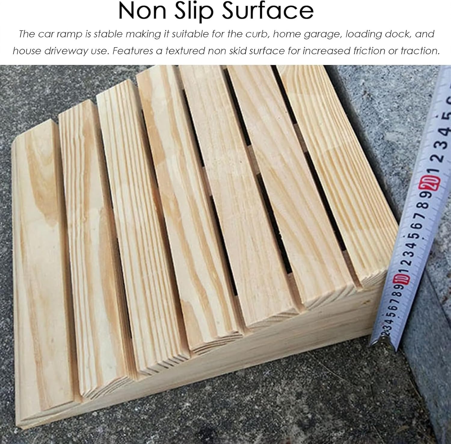 Ramps Threshold Ramp, Curb Ramp for Driveway, Door Threshold Ramp Wood/Large Entryway Transition Ramp 3/5/ 6/8/ 4 Inch High, Portable Non Slip Home Slope for Moving(40x30x8cm (15.7x12x3in))