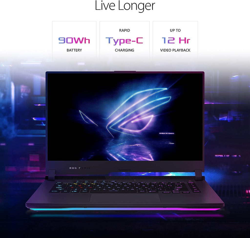 ASUS ROG Strix G15 15.6' FHD Gaming Laptop, NVIDIA GeForce RTX 3060, AMD Ryzen 7 4800H Processor, 16GB RAM 1TB SSD, Backlit Chiclet Keyboard 4-Zone RGB, Windows 11 Home, Gray