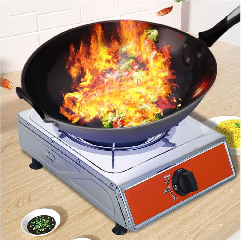 Portable Gas Stove,Cassette Stove,Max 12965.6‬BTU Single Burner Cassette Stove Piezo-Ceramic Ignition for Home Use Food Stalls and Canteens