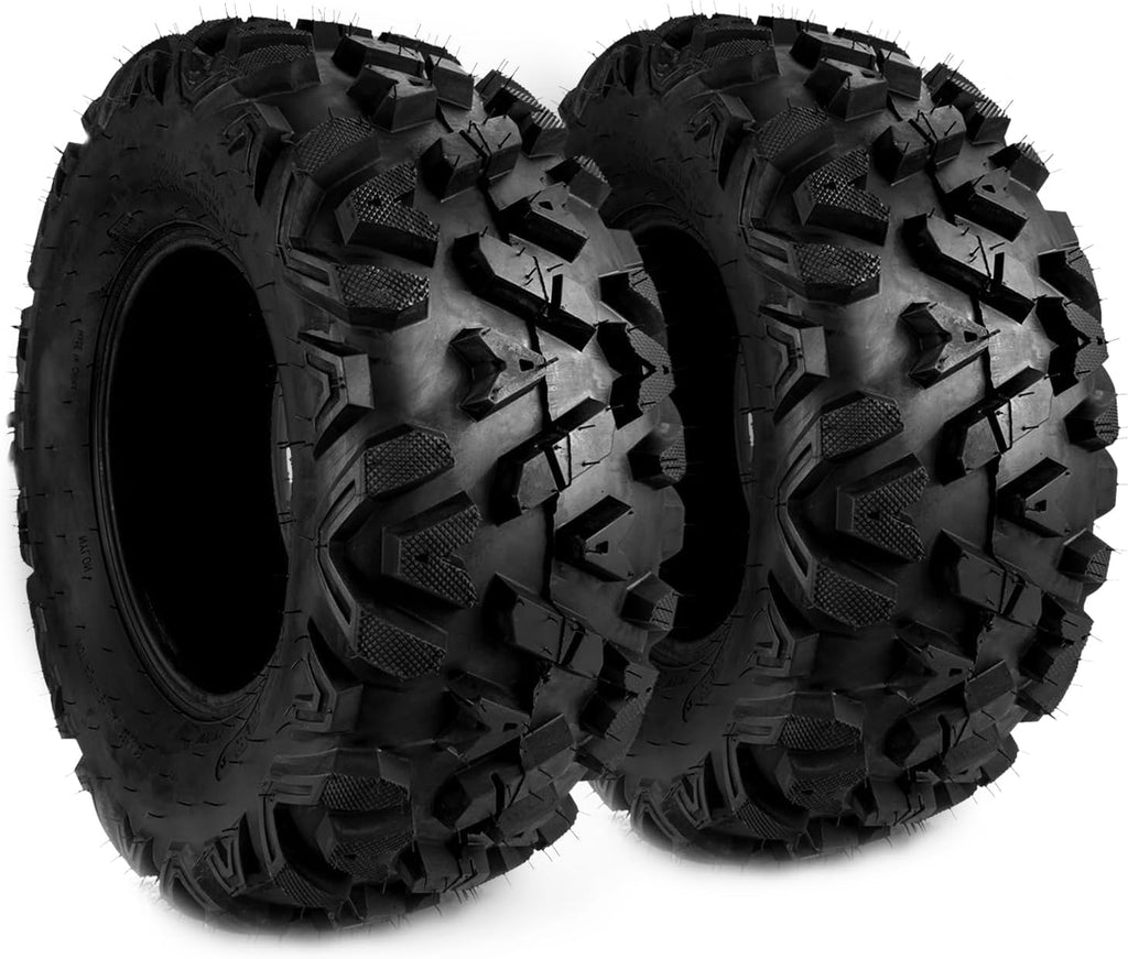 KAX 26x9-12 ATV UTV 26x9x12 ATV Mud All Terrain Tire 6PLY,Go Kart Tubeless Tire,Four Wheeler SET of 2