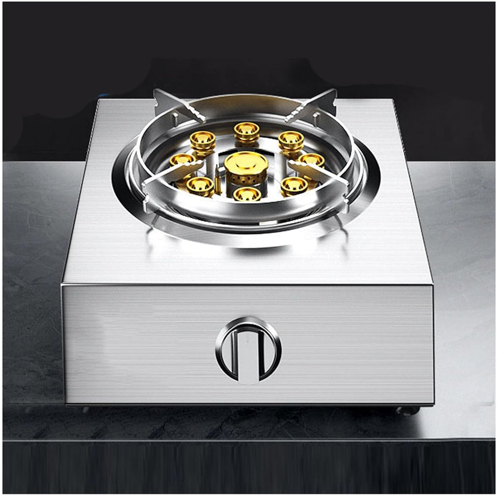 Portable Gas Stove,Cassette Stove,Max 17060BTU Single Burner Cassette Stove Piezo-Ceramic Ignition for Car Travel Home and Apartment (Color : LPG, Size : Style 1)