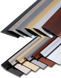 4 Inch Floor Transition Strip Threshold Ramp Aluminum, 36'' Thresholds Reducer for Bridge The Height Gap Between 0.4 to 1.6 Inches for Doorway Ramp Tiles Laminate Planks(Black,900cm(90x10))