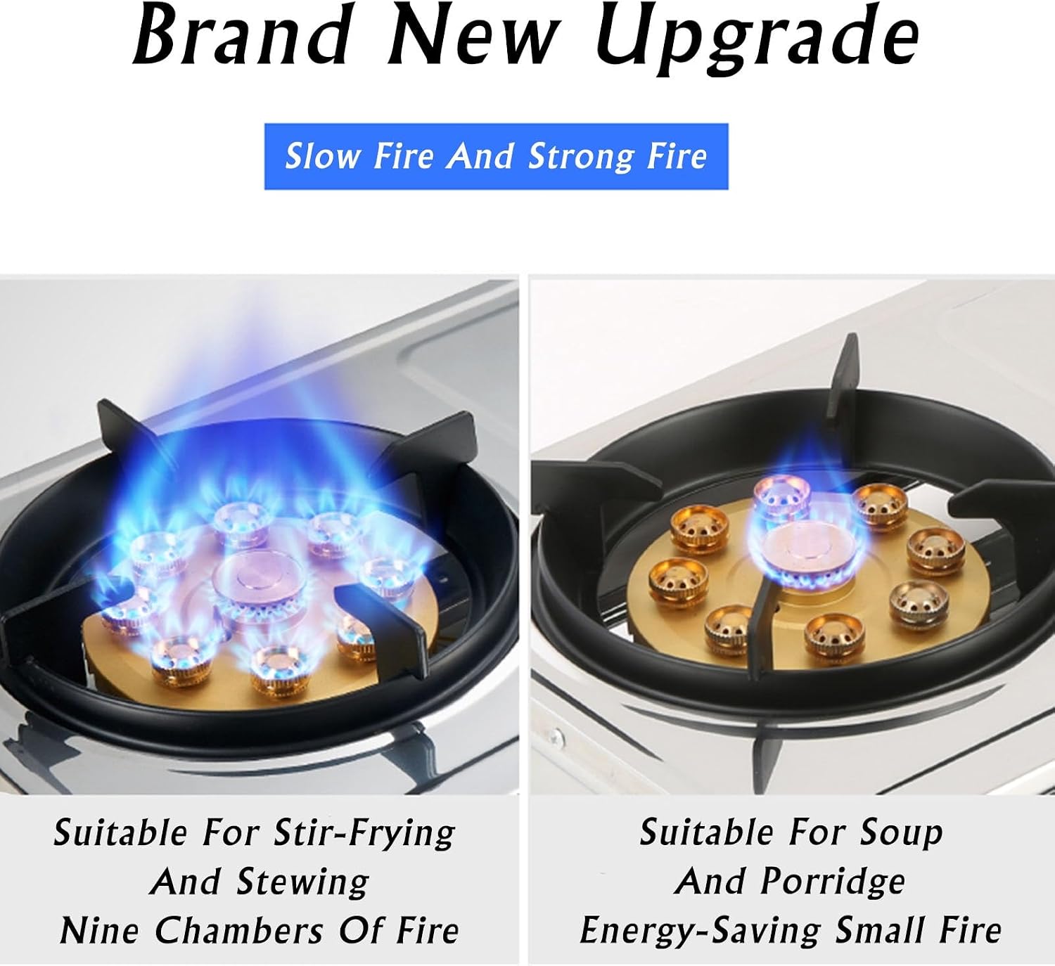 Propane Stove 2 Burners Portable Propane Stove,24566.4BTU High Power Stainless Steel Gas Cooktop for RV Apartment and Outdoor Kitchen (Color : NG, Size : Style 1)