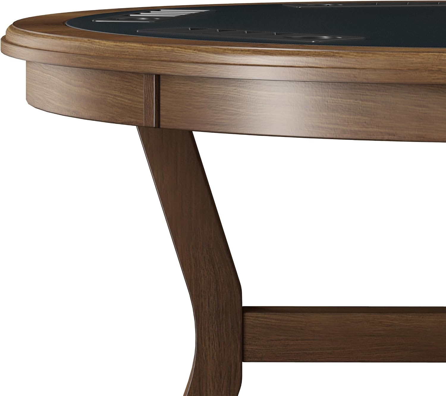 Hillsdale Furniture Cooper Convertible Wood 47 Inch Poker Game Table, Brown