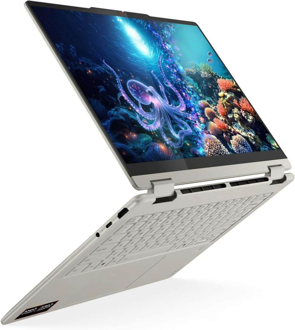 Lenovo Yoga 7 2-in-1 Laptop 14AKP10 - AMD Ryzen AI 5 340 Copilot PC - 14' WUXGA OLED Touch Display, 16GB Memory, 1TB SSD, Yoga Pen, Wi-Fi 7, FP Reader, and Win 11 Home 83JR0003US