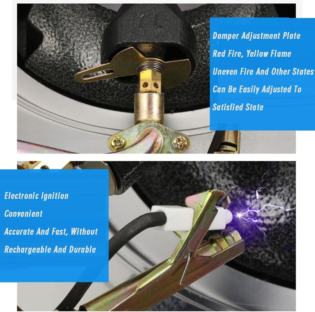 Portable Gas Stove,Cassette Stove,Max 102,360BTU Single Burner Cassette Stove Piezo-Ceramic Ignition for Car Travel Home and Apartment