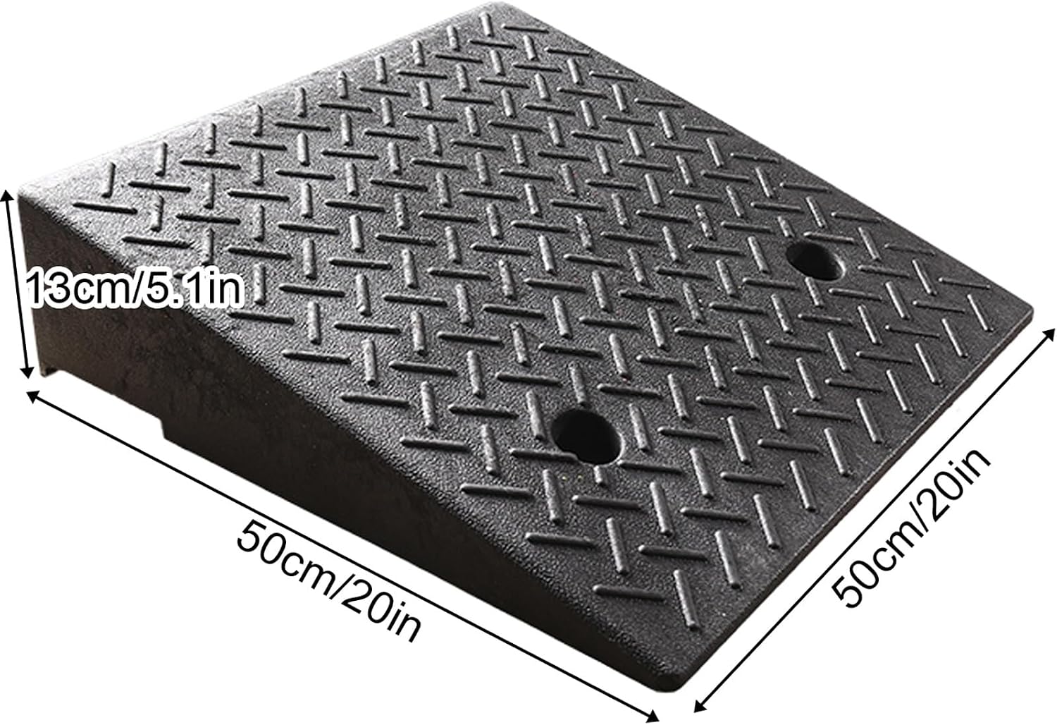 Portable Curb Ramp, Multiple, Threshold Ramp for Home, Sidewalk, Bikes, Motorcycles, Wheelchairs, Good Load-Bearing(50 * 50 * 13cm/20 * 20 * 5.1in)
