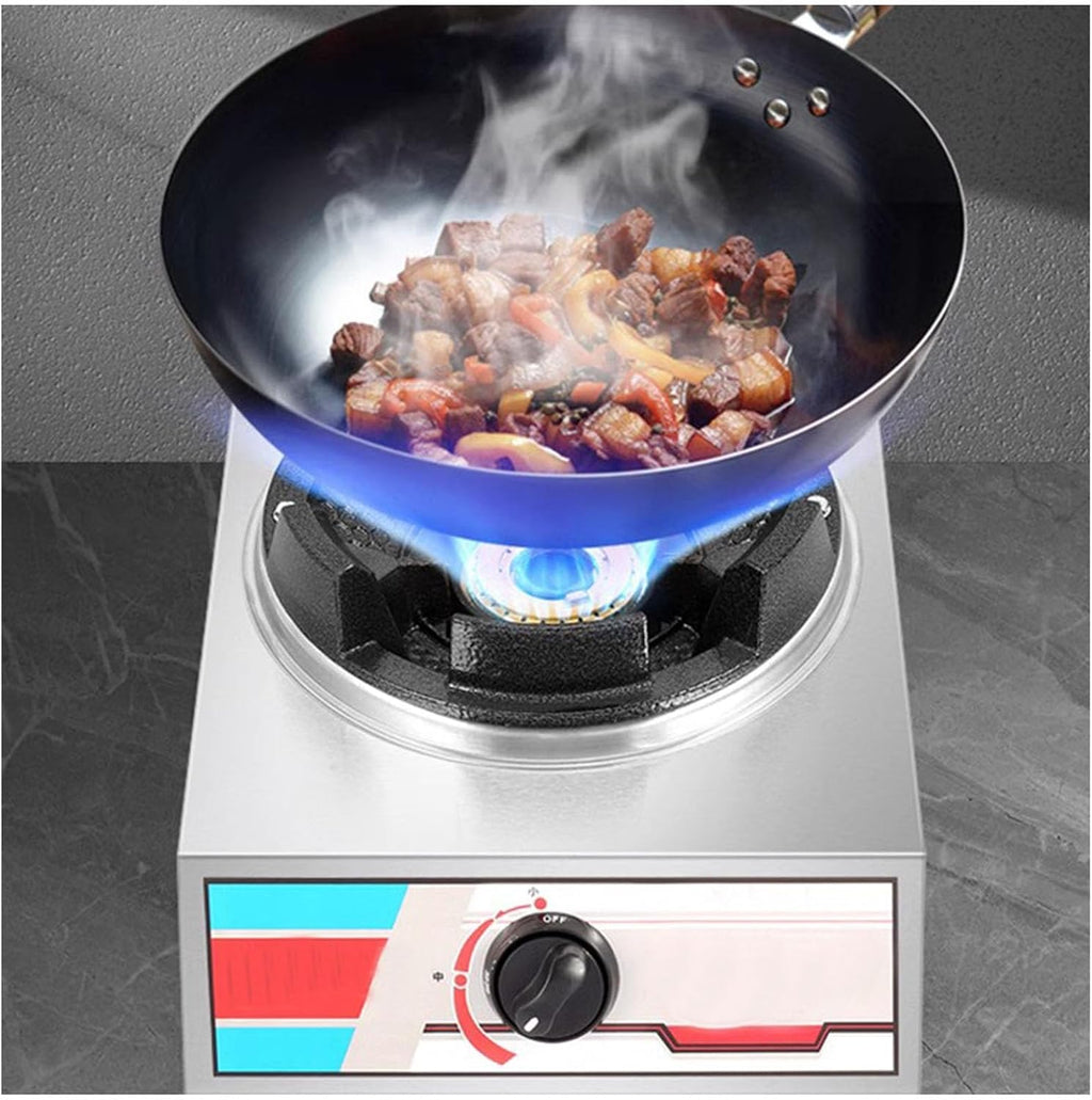 Gas Range,102364 BTU Countertop Single Burner Stainless Steel Gas Range,Flameout Protection,Easy to Clean,Suitable for Home Use