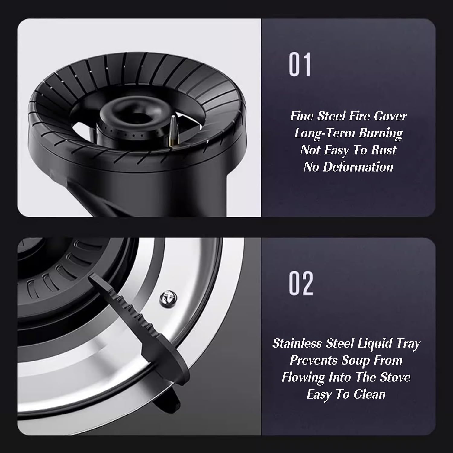 Single Burner Gas Stove,Gas Stove with Supercharged Fire and Tempered Glass,with Thermocouple Protection for Tailgating, Seafood Boil,Home Brewing