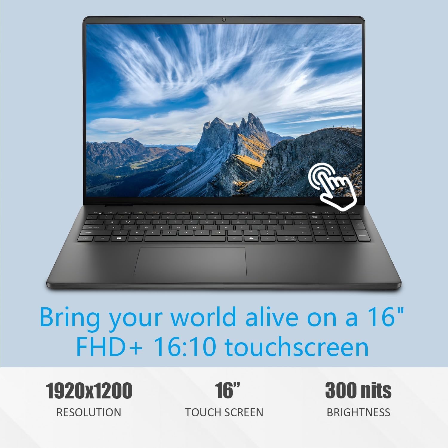 Dell 16' Business Laptop Computer, FHD+ Touchscreen Laptop, Intel Core 7 150U, 16GB DDR5• 1TB SSD• Windows 11 Pro• Backlit Keyboard, WiFi 6, HD Webcam, Copilot AI, Seibosfy