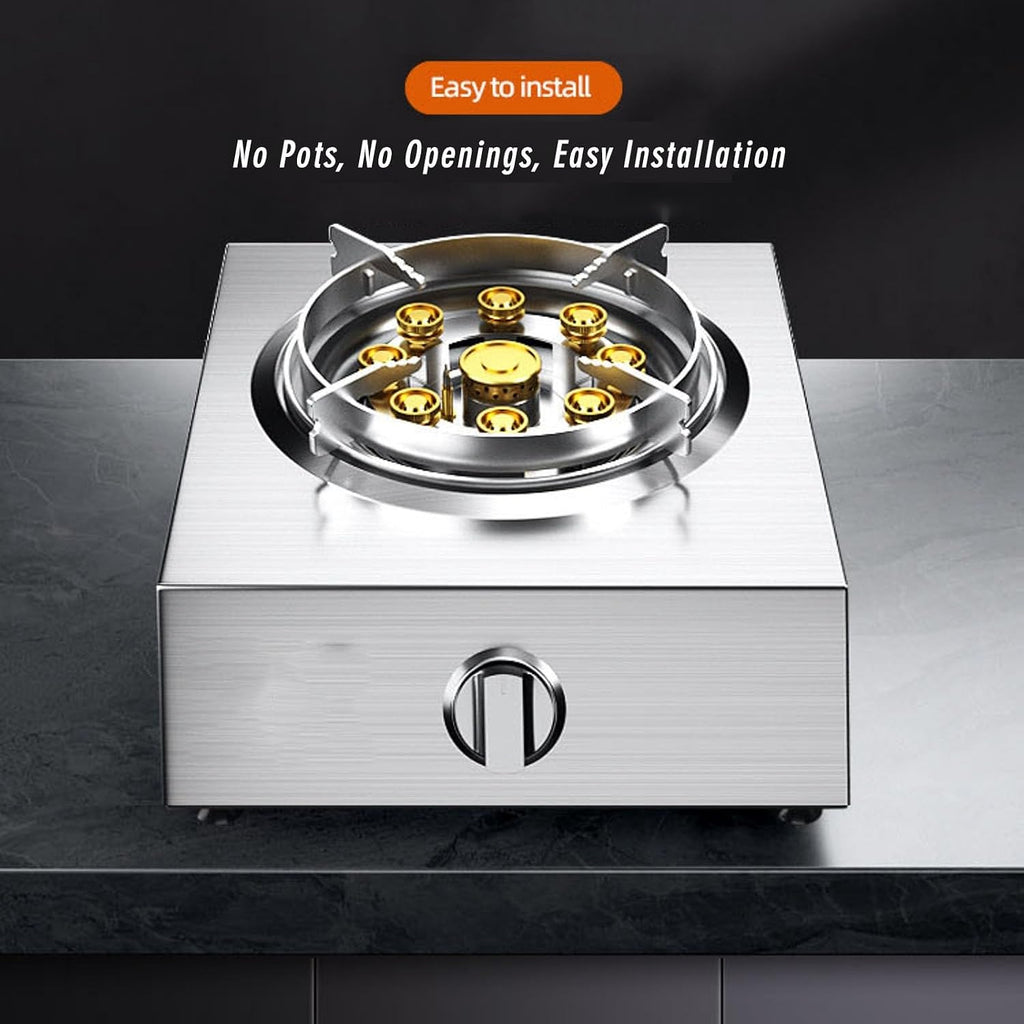 Portable Gas Stove,Cassette Stove,Max 17060BTU Single Burner Cassette Stove Piezo-Ceramic Ignition for Car Travel Home and Apartment (Color : LPG, Size : Style 1)