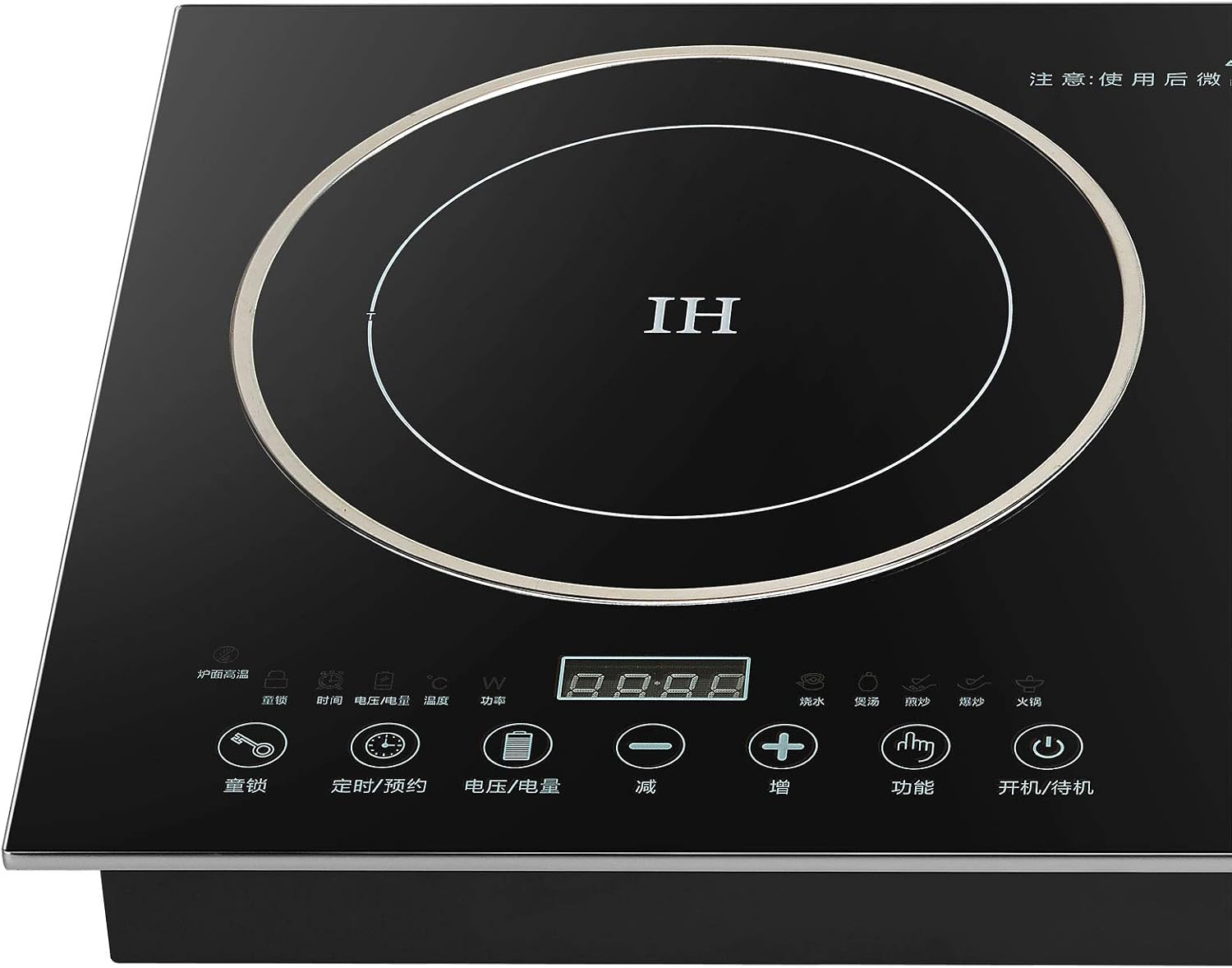 Double Induction Cooktop Cooker, Electric Induction Cooker,Cooktop Burners , Portable Countertop Burner Digital Hot Plate Cooktop 8 Gear Firepower 110V (1200W Induction Cooker+1400W Ceramic Cooker)