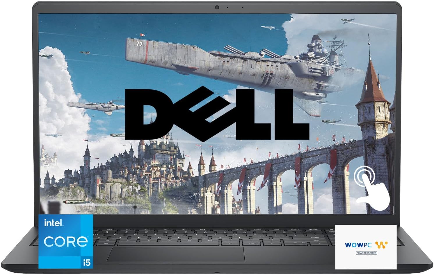 Dell Inspiron 15 Laptop, 15.6' FHD (1920 x 1080) Touchscreen, Gen 13 Intel Core i5, 16GB RAM 2.5TB Storage (2TB PCIe SSD + 512GB Portable Drive), Windows 11 Pro, Anti-Glare Coating, w/WOWPC Bundle