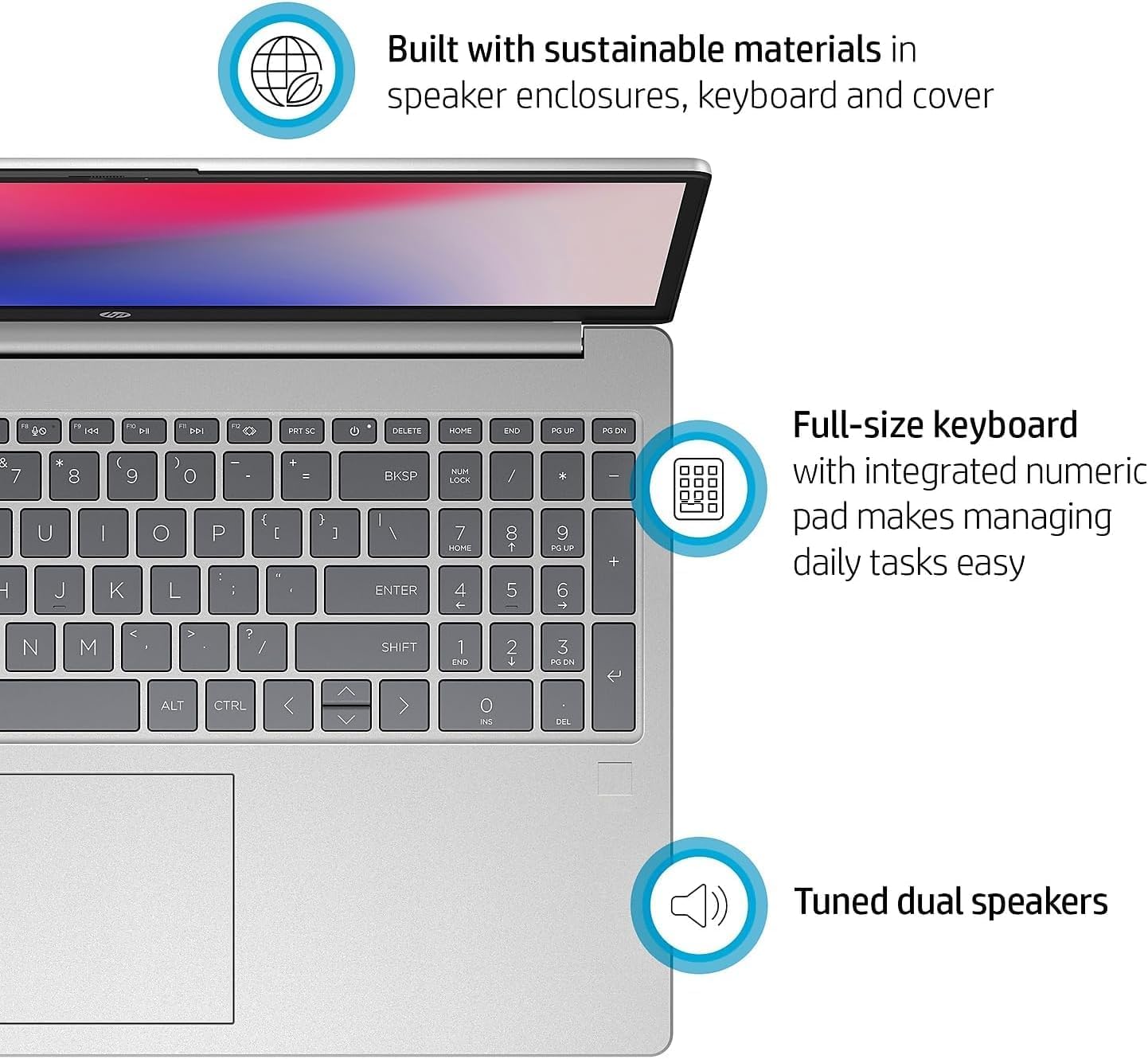 HP 15.6 Inch Touchscreen Laptop | 12th Gen Intel Core i5, 10-Core Processor (Upto 4.4GHz) | 64GB RAM, 2TB SSD | Windows 11 | Natural Silver | Fast Charge | WiFi 6 | Office 365 for The Web