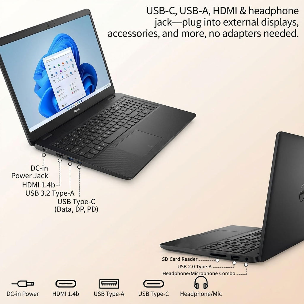 Dell 15.6' FHD Touchscreen Laptop, Intel Core i7-1355U, 16GB RAM, 2TB SSD, Wi-Fi 6 & Bluetooth, Copilot Ai, Windows 11, School, Business & Productivity, WOWPC Recovery USB