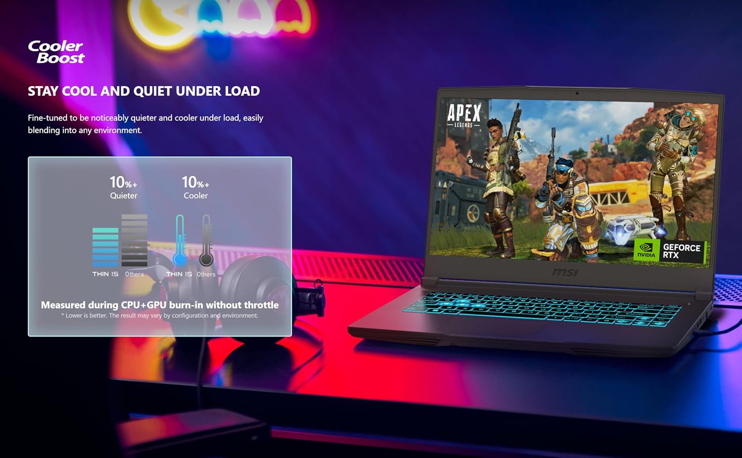 MSI Thin 15.6 inch FHD 144Hz Gaming Laptop-Intel Core i5-13420H-NVIDIA GeForce RTX 3050 -Window 11 Pro-W/Mouse pad (32GB RAM | 1TB PCIe SSD)