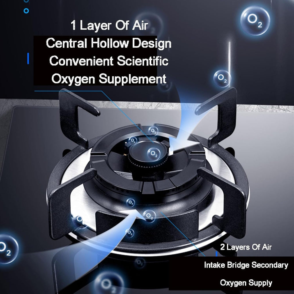 Single-Burner Gas Stove,Embedded Tabletop Single Furnace Gas Stove,with Natural Gas Liquefied Gas,for Home(LPG)