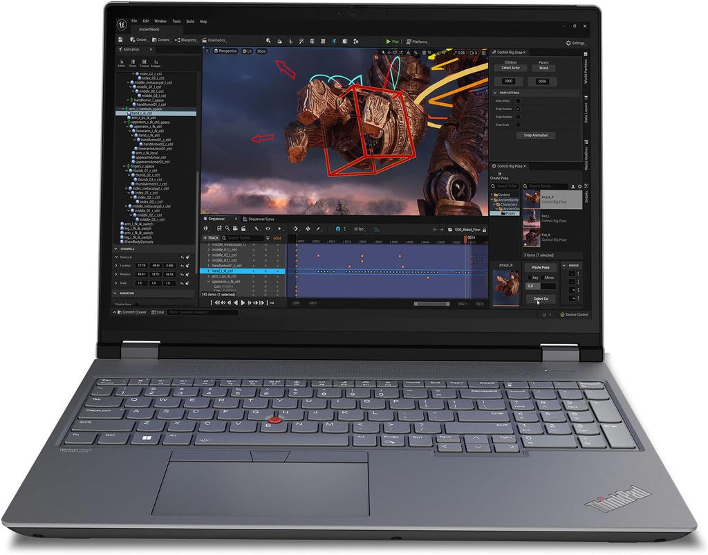 Lenovo ThinkPad P16 Gen 2 Intel Core i9-13980HX, 24C, 16' WQUXGA (3840 x 2400) IPS, 800 nits, 64GB RAM, 1TB SSD, NVIDIA RTX 4000 Ada, Backlit KYB, Fingerprint Reader, Windows Pro