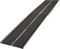 12' Portable Wheelchair Ramp for Home Steps & Entry, 600 lb Capacity, Folding, Non-Slip, for Scooter, Walker, Rollator, Silver Spring
