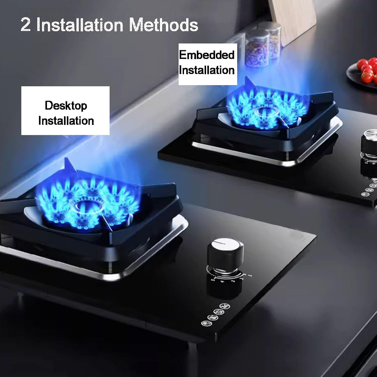 Single Burner Propane Stove,Portable Gas Propane Stove 1 Burner,Camping Stove Propane,Nine-Chamber Energy-concentrating Timer Shut-Off