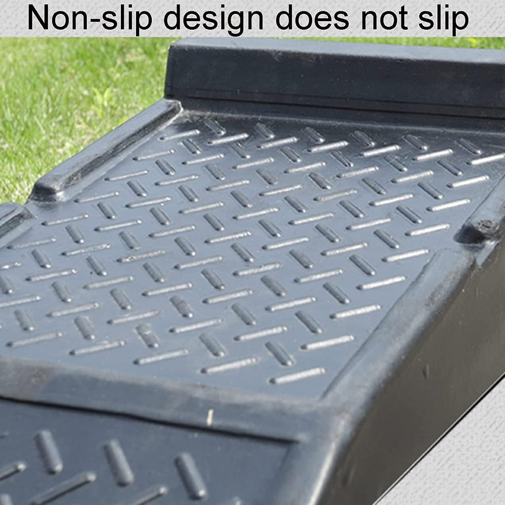 Handicap Ramps Wheelchair Ramp Non-Slip Ramps Heavy Duty Rubber Threshold Ramp Door Steps Handicap Ramps Home Stairs Scooter Ramp Sturdy