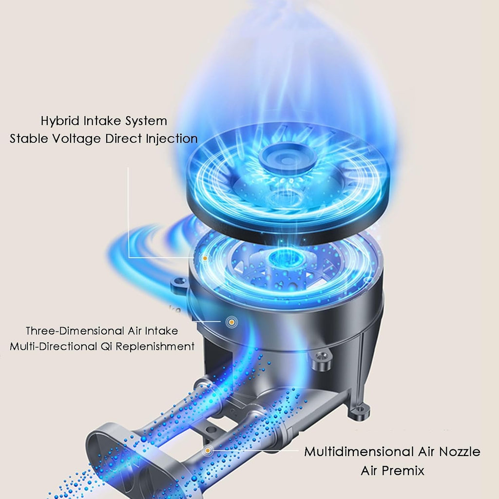 Gas Stove, Single Burner Desktop and Embedded Dual-use Burner Stove,Portable Tempered Glass Gas Cooker 5KW NG/LPG, for Home Outdoor Camping(NG)