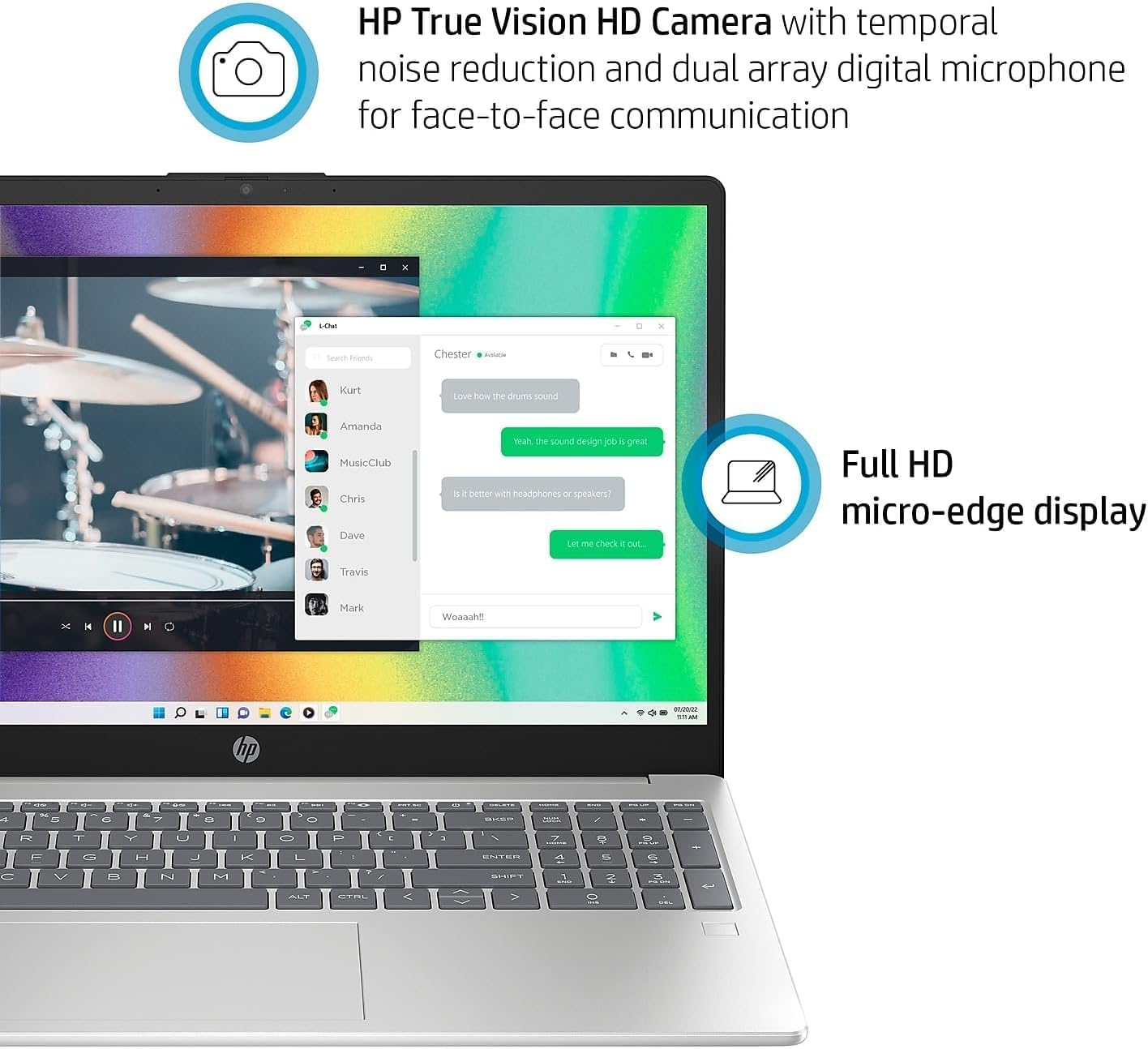 HP 15.6 Inch Touchscreen Laptop | 12th Gen Intel Core i5, 10-Core Processor (Upto 4.4GHz) | 32GB RAM, 1TB SSD | Windows 11 | Natural Silver | Fast Charge | WiFi 6 | Office 365 for The Web