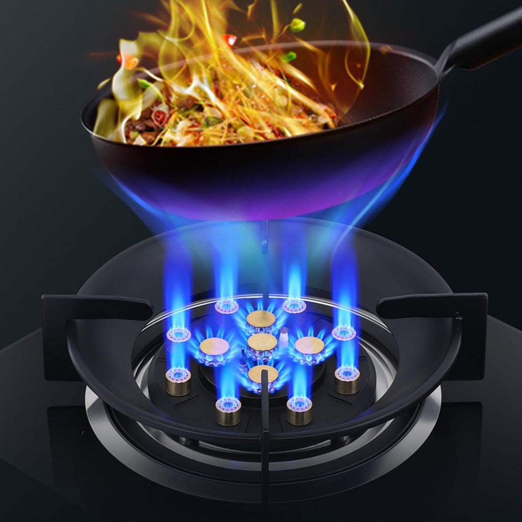 Gas Stove 1 Burner,5.2KW Kitchen Counter Top Stove,LPG/NG Cooker Burners Units,Independent Timer Both Sides,with Flameout Protection(LPG)