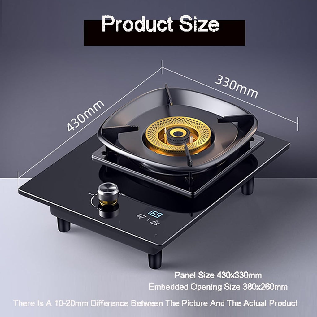 Single-Burner Gas Stove,5.2kW High Flame,High Pressure Single Propane Burner,timeable,for Kitchens,Apartments(NG)