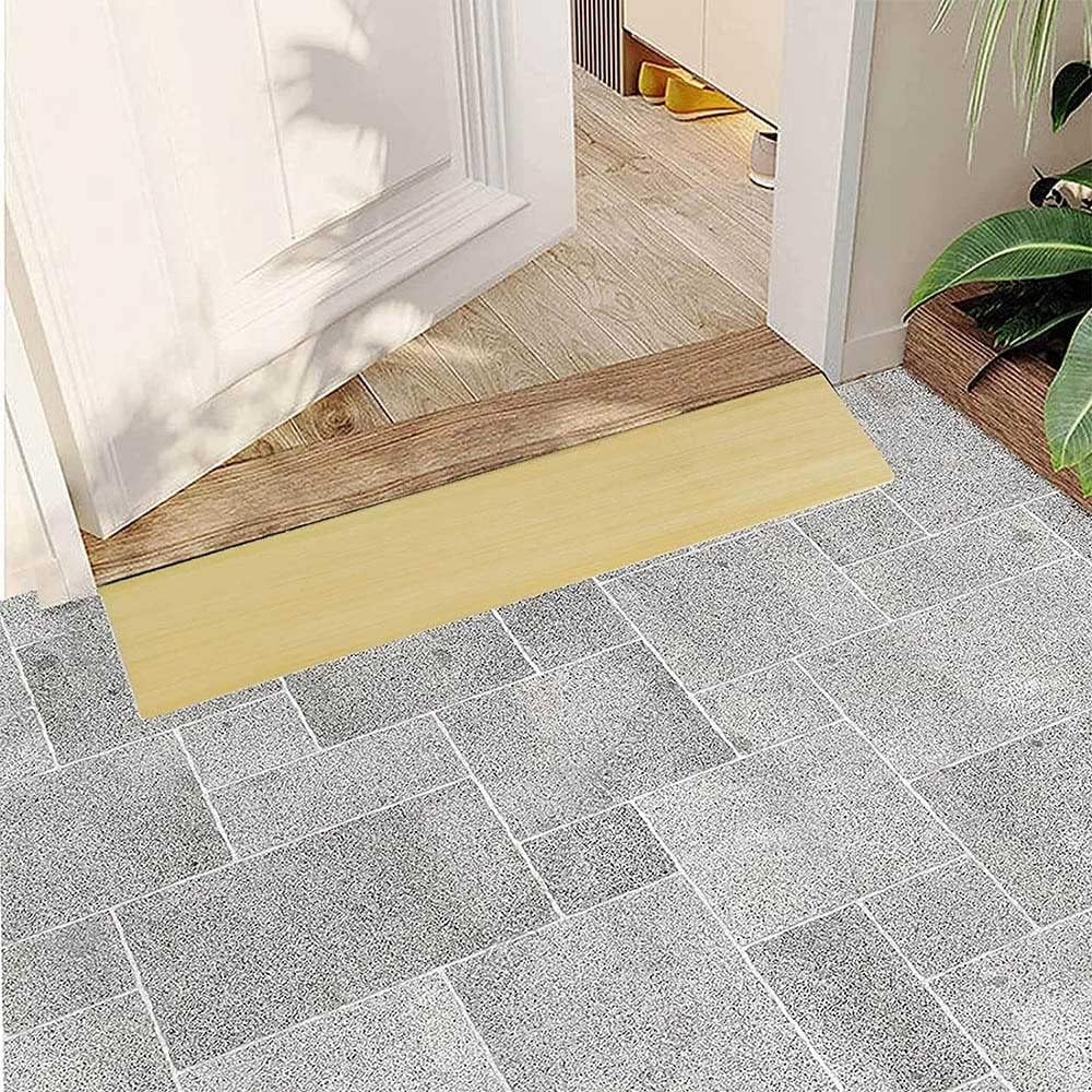 GeRRiT Wood Threshold Ramps Portable Solid Wood Curb Ramp Lightweight Door Step Ramp 1Cm 1.5Cm 2Cm 2.5Cm 3Cm 3.5Cm Rise Access Ramps/18 * 70 * 3.5Cm (Size : 10 * 50 * 2Cm)