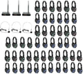 Retekess TA003 Silent Disco Headphones,300m Distance,3 Channel LED Light Silent Party Headphone Bundle,10 Hour Battery Life,Silent Disco for Birthday Party,Outdoor Movie,Teaching(50 Pack)