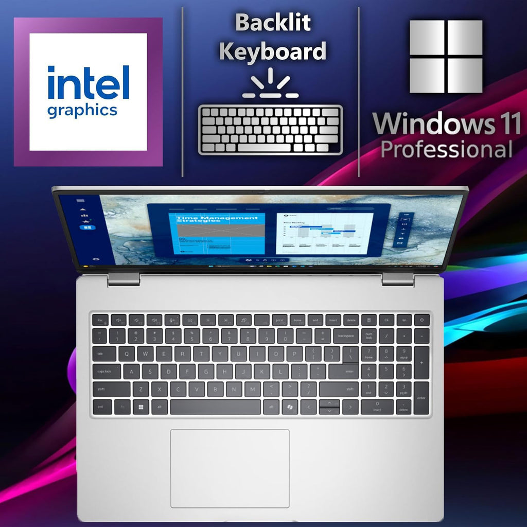 Dell Pro 16 PC16250 Touch Business Laptop(Nextgen Latitude), 16' FHD+ IPS Display, Intel Ultra 7 225U (12 cores, Up to 5.2 GHz), 16GB DDR5 RAM, 1TB SSD, Backlit KB, Fingerprint, WiFi 6E, Win 11 Pro