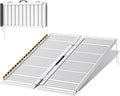 FACHNUO Portable Wheelchair Ramp 3FT, Non-Skid Aluminum Folding Threshold Ramp, Handicap Ramps for Wheelchairs for Home Steps/Doorways/Stairs/Curbs/, Scooter Ramp for Car, 800lbs Weight Capacity