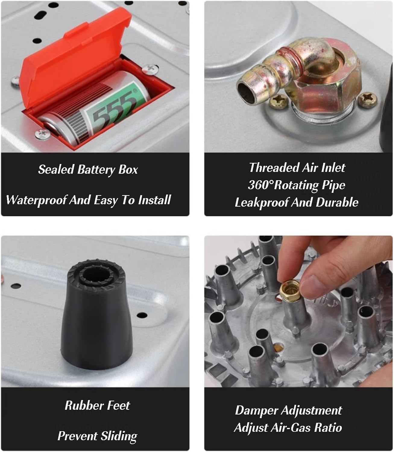 Single Burner Gas Stove,Stainless Steel Gas Stove with Timer and Flameout Protection Function,with Thermocouple Protection Ideal for Kitchens,Apartments(NG)