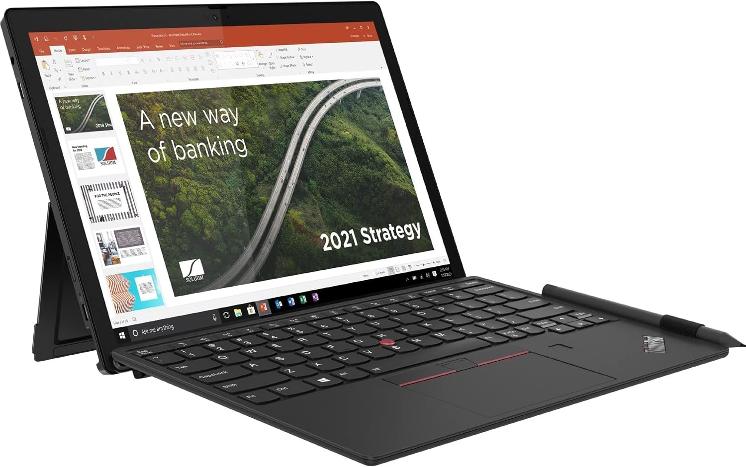 Lenovo ThinkPad X12 Detachable Gen 1 20UW000QUS 12.3' Touchscreen Detachable 2 in 1 Notebook - Full HD - 1920 x 1080 - Intel Core i7 i7-1180G7 Quad-core (4 Core) 2.20 GHz - 16 GB RAM - 256 GB SSD