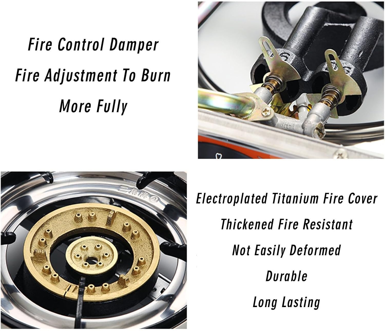 Portable Gas Stove,Cassette Stove,Max 12965.6‬BTU Single Burner Cassette Stove Piezo-Ceramic Ignition for Home Use Food Stalls and Canteens