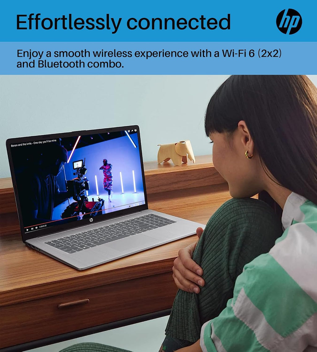 HP 17.3 Business Laptop 2024, 17.3' FHD Display, Intel Core i5 1335U Processor (10 Cores, Up to 4.6GHz), 16GB RAM, 512GB SSD, Intel Iris Xe Graphics, Wi-Fi i 6, Backlit Keyboard, Win 11 Pro