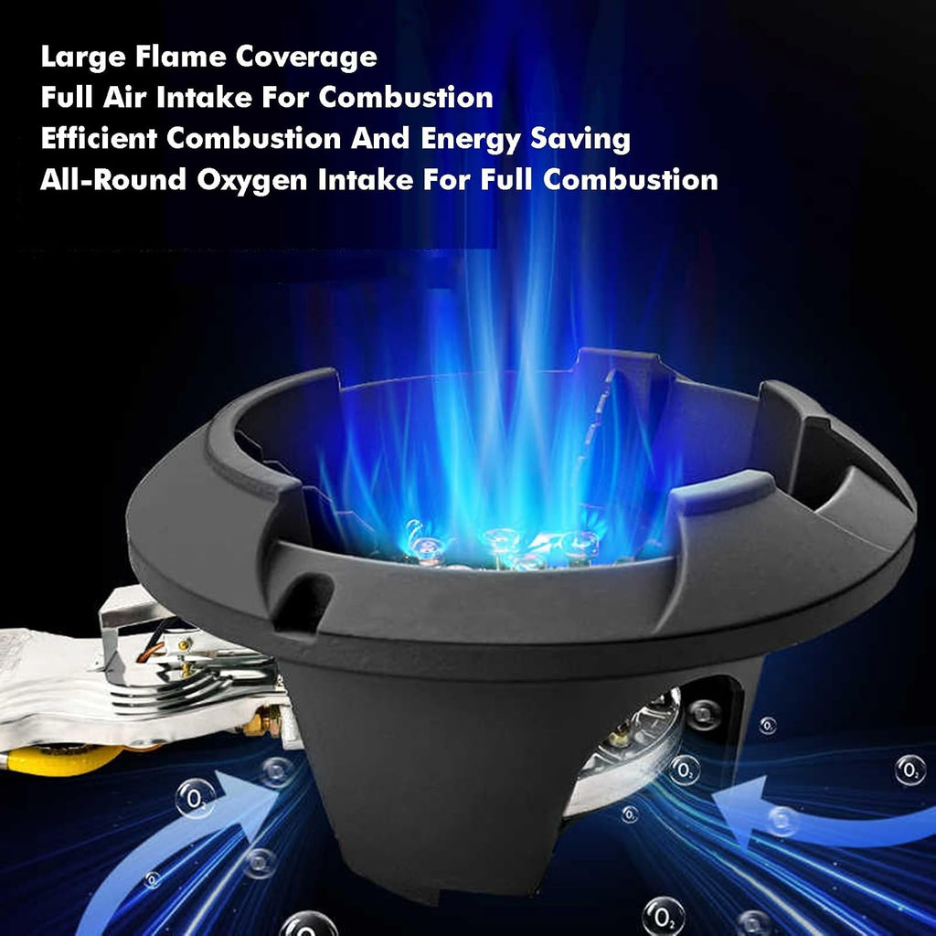 1 Burner Gas Hob,16kW High Power Gas Stove,LPG/NG Hob,for Campervan,Kitchen and Outdoor Use with LPG/NG Adapter(NG,520x340x220mm)