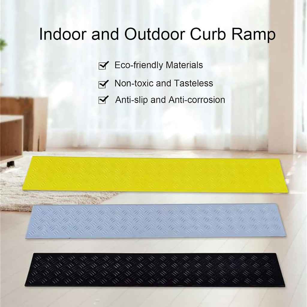 Ramps Portable Threshold Ramps, 3-9cm High, Indoor Curb Ramps, Non-Slip Kerb Ramp for Threshold Wheelchair Scooter Sweeping Robot, Door Step Accessible Rise Channel Mat