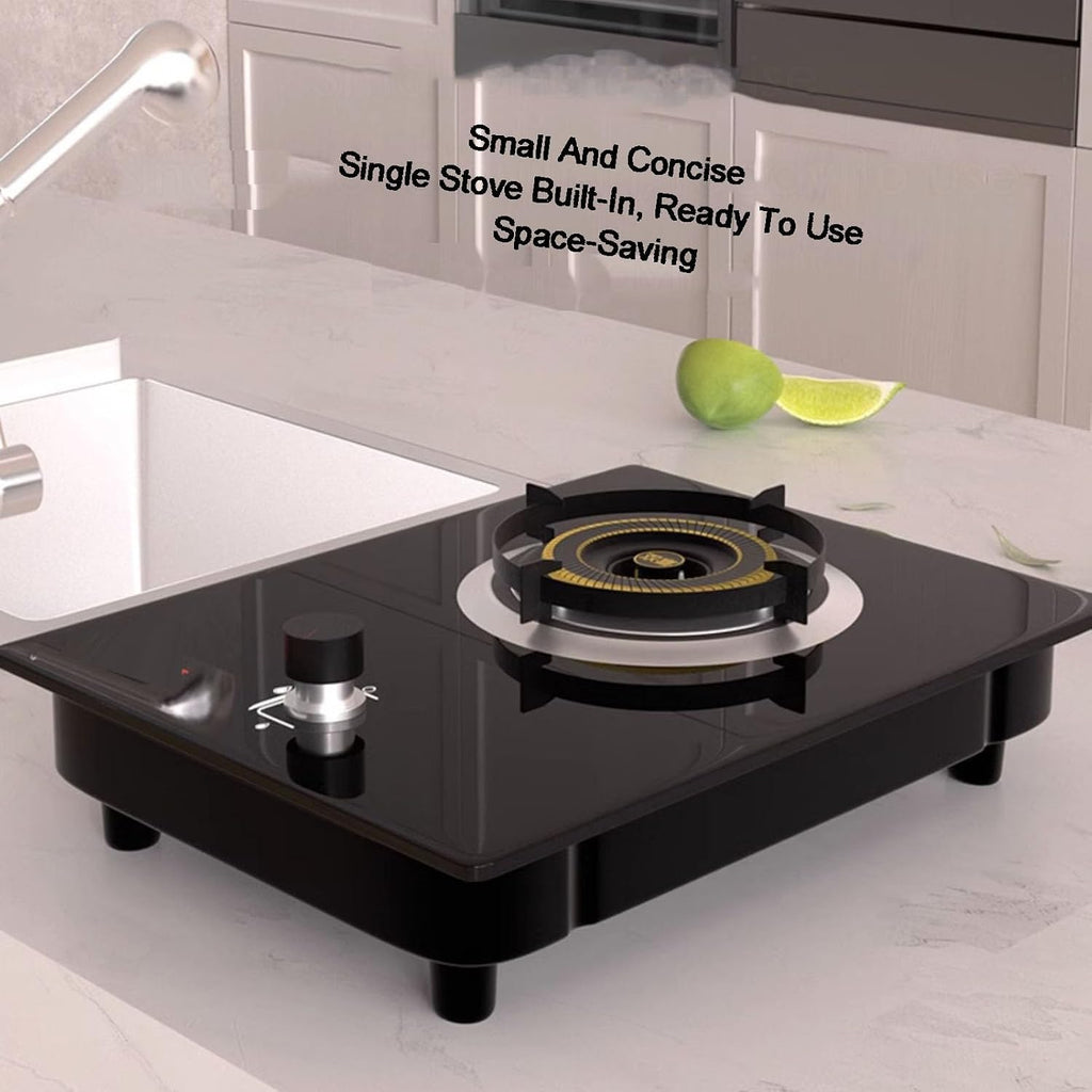 Gas Stove 1 Burner,Automatic Ignition Single Burner Garden Yard Camping Camp Hiking Propane Cooker Stove(LPG)