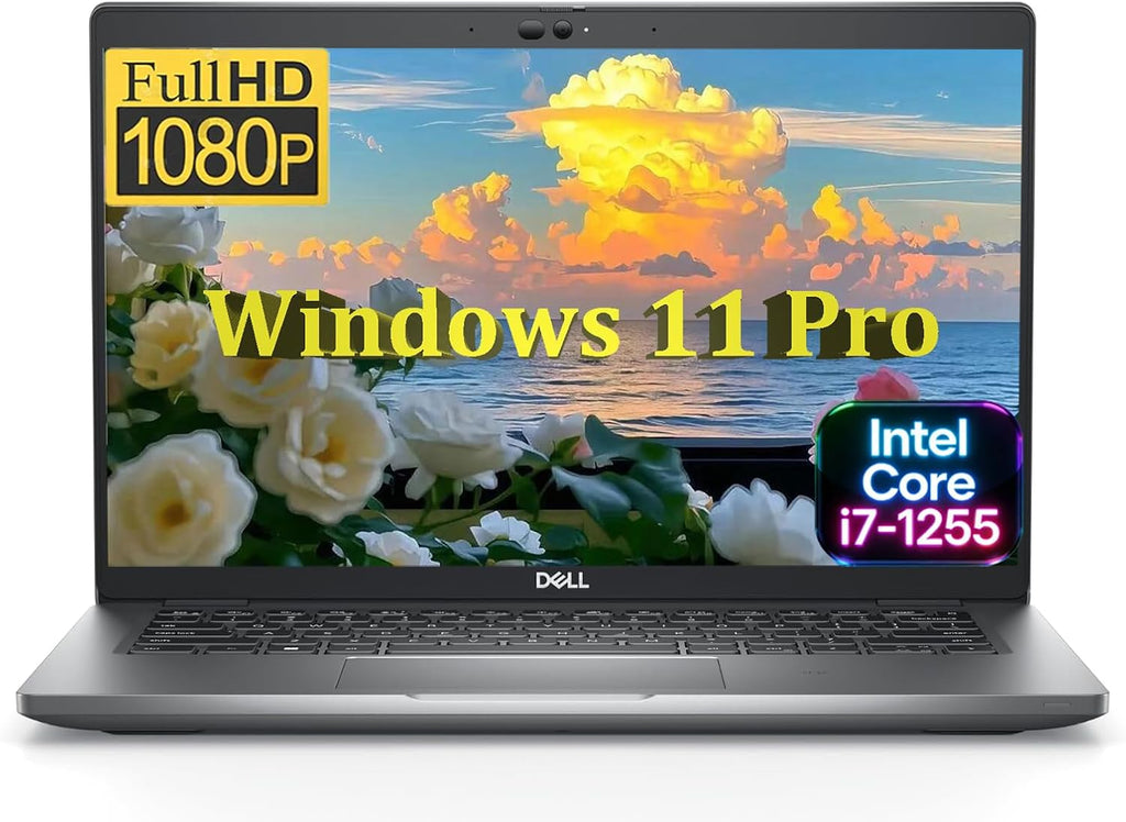 Dell Latitude 5430 Business Laptop, 14' FHD(1920x1080) Display, Core i7-1255U Up to 4.7GHz, 16GB RAM, 512GB SSD, Windows 11 Pro, Black(Renewed)