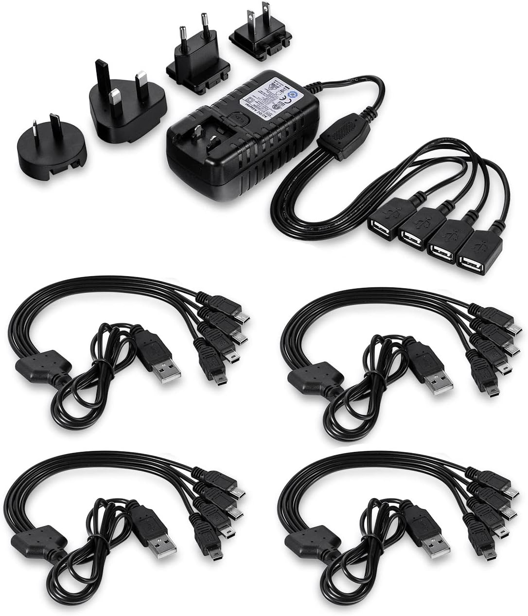 Professional Silent Disco LED Wireless Headphones and RF LED Silent Disco Earphones for iPod MP3 DJ Music Pary Club (10 led Headphone + 2 Transmitter)