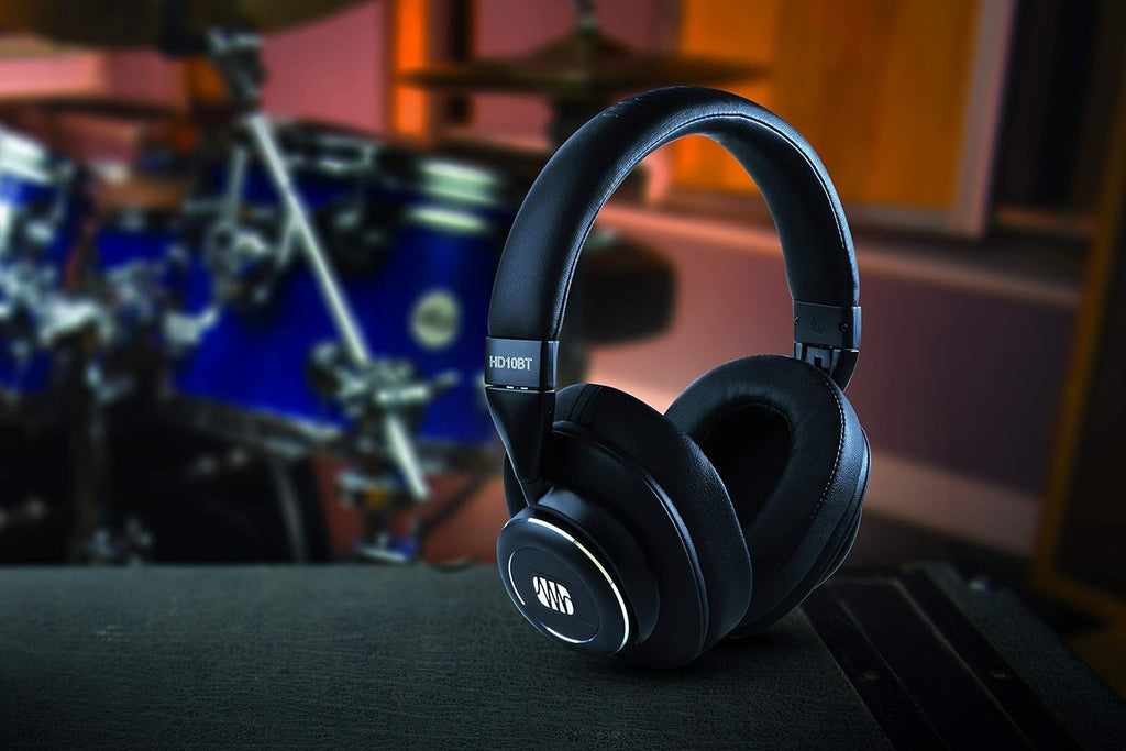 PreSonus Eris HD10BT Professional Headphones with Active Noise Canceling and Bluetooth — Closed-Back, Over-Ear Wireless ANC Studio Recording Headphones for Professional Mixing and Monitoring