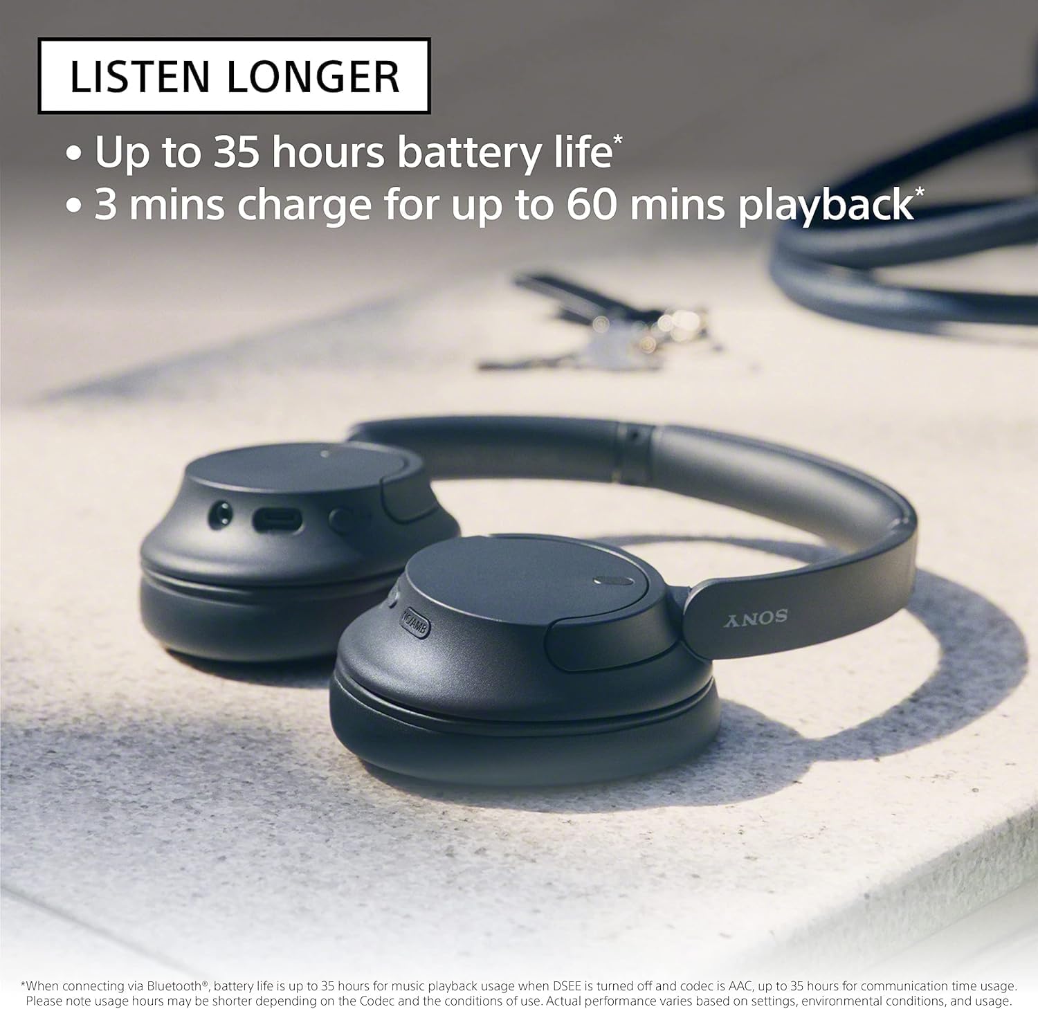 Sony - WH-CH720N Wireless Noise Canceling Headphones - Blue