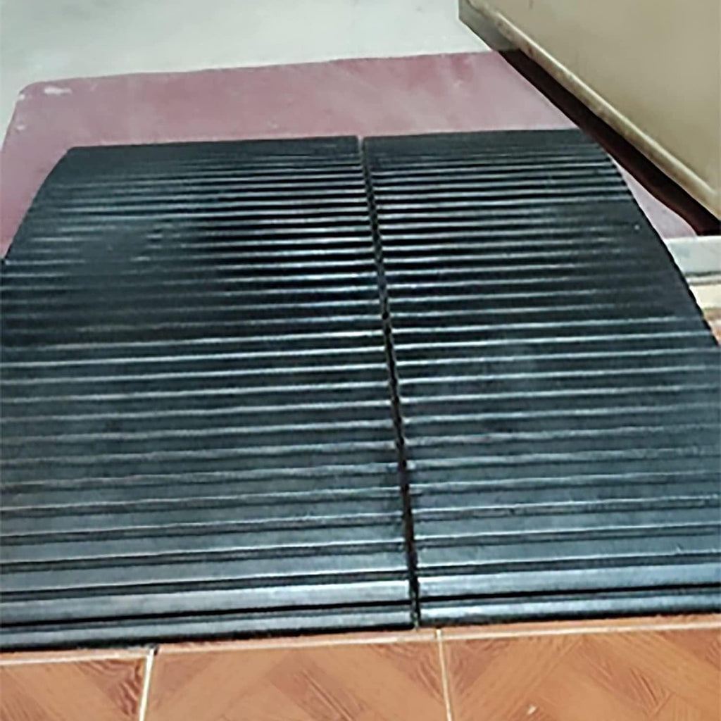 2 Pack Rubber Threshold Ramp, Home Entry Wheelchair Transition Ramp, Mobility Bridge Ramp for Driveway/Sidewalks, Door Ramp for Walkers/Hand Truck